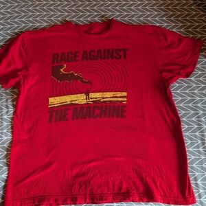 Rage Against the Machine Red Graphic T-Shirt XL